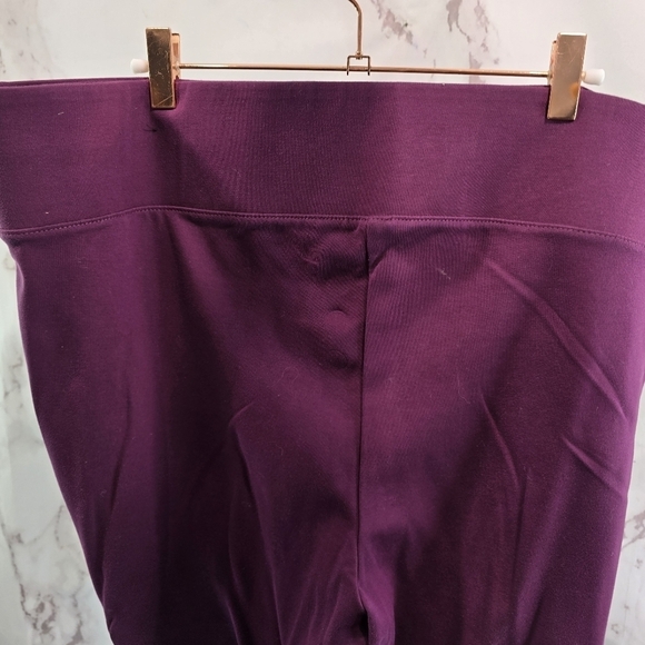 Torrid Pants Womens 3 3X Regular Purple Stretch Pull On Ponte Pixie High Rise - Picture 6 of 12